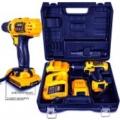 Sturdy Power Tools 32 Volt 5.0 Amper Darbeli Çift Akülü Şarjlı Vidalama Matkap - 4