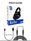 Bello Ls237 Siyah Bluetooth Kulak Üstü Kafa Bantlı Kulaklık - 5