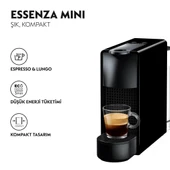 Nespresso C30 Essenza Mini Kapsüllü Kahve Makinesi Siyah thumbnail 2