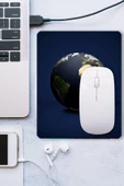 SonicTouch Dünya Desenli Kaydırmaz Gaming Oyuncu Masaüstü Dikişsiz Mouse Pad/Ped (Mouse Altlığı) 17x21cm - 3