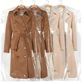 Gardırop İçi Askılık yuvalı 60x180cm Kuru temizleme - Dolap içi ŞEFFAF saklama NaYLoNu (10adet) thumbnail 2