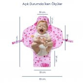 Bebek Bakım Örtüsü Alt Açma Bezi Minderi Pedi Örtüsü Ana Kucağı  I  Uyku Tulumu Pembe Renk - 3