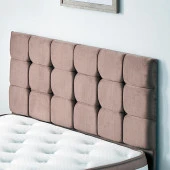 Niron  Rama Tek Kişilik Yatak Başlığı - 120 cm Sütlü Kahve Kumaş Başlık thumbnail 1