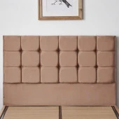 Niron  Rama Tek Kişilik Yatak Başlığı - 120 cm Sütlü Kahve Kumaş Başlık thumbnail 7