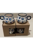 2 li Nazar Boncuk Bombeli Kupa-Mug /Tepsi - 4