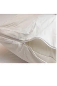 Maki Home 2 Adet Beyaz 50x70 Fermuarlı Sıvı Geçirmez Yastık Koruyucu Kılıf Alez - 5