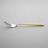 Nehir Gloria Altın Sade 6 Kişilik 36 Parça Çatal Kaşık Bıçak Takımı thumbnail 6