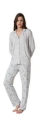 Pijadore Kadın Viskon Düğmeli Uzun Kollu Pijama Takımı 1728 - 5