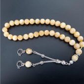 Pigado Bal Rengi Metal Püsküllü 8 mm Küre Kesim Sitrin Tesbih - 2