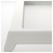 IKEA KLIPSK 56x36x26 CM YATAK KOLTUK TEPSİSİ BEYAZ KATLANABİLİR AYAKLAR - 4