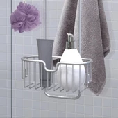 Primanova İkili Alüminyum Duşakabin Askılı Banyo Rafı N45 - 3