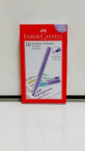 FABER-CASTELL FOSFORLU KALEM 38 PASTEL MOR 10 LU - 1