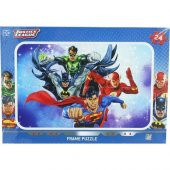 DC7548 JUSTICE  24 PARÇA FRAME PUZZLE - 1