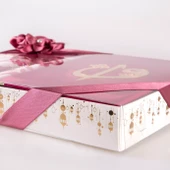 Kuran +  Seccade +  Tesbih Hediye Seti (Hafız Boy, ElifVav, Kadife, Desenli Kutu, Pudra Pembe) thumbnail 5