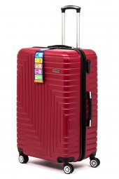 Travel POLO A1004 Bordo Abs Büyük Boy Valiz - 4
