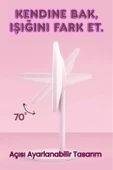 Dokunmatik Led Işıklı Usb Li Yuvarlak Masa Üstü Makyaj Aynası Makyaj Aynası Ledli - 3