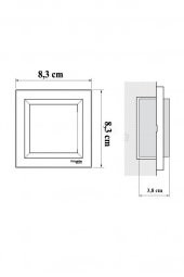 Schneider Asfora Krem 1*RJ11 Nümeris - Telefon Prizi - Çerçeveli thumbnail 3