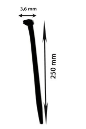 Çetsan 3,6*250 Kablo Bağı Beyaz - Cırt Kelepce - Klips (100 Adet) - 2