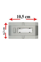 Mutlusan Tekli Alüminyum Zil Butonu - Sıva Üstü Zil Anahtarı thumbnail 2