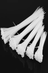 Şahnet 2,5*150  Kablo Bağı Beyaz - Cırt Kelepçe - Klips (100 Adet) thumbnail 1