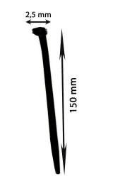 Şahnet 2,5*150  Kablo Bağı Beyaz - Cırt Kelepçe - Klips (100 Adet) thumbnail 2