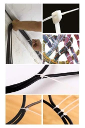 Şahnet 2,5*150  Kablo Bağı Beyaz - Cırt Kelepçe - Klips (100 Adet) thumbnail 4