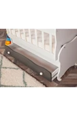 AEKA AE-7001 Erbi Beşik, Tek Çekmeceli, Sallanır Beşik, Beyaz ve Antrasit 50x100 (Yataksız) - 2