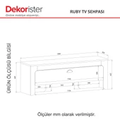 Dekorister Ruby Tv Sehpası Kumtaşı - Sepet - 8