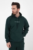 Erkek Baskılı Kapüşonlu Sweat Gri - 12