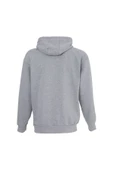 Erkek Baskılı Kapüşonlu Sweat Gri - 6