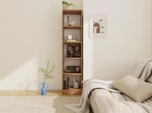 5 Bölmeli Kitaplık Marbella Kiraz - Beyaz - 1