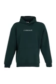 Erkek Baskılı Kapüşonlu Sweat Gri - 9