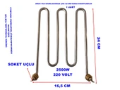 ENDER 2500w Semaver Çaymatik Çay Kazanı Rezistansı Kıvrık M Tip 220v ? 8.5 Cr-Ni Krom (2500 Watt 220 Volt) - 2