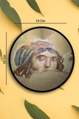 Valerine Life Zeugma Çingene Kız Figürlü Yıkanabilir Kaydırmaz Ofis Çay ve Fincan Bardak Altlığı 10x10cm 6 Adet - 2