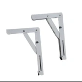 ŞEN METAL Mandallı Katlanabilir Masa Konsolu beyaz 40cm (1çift) - 3
