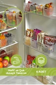 Mithra Life 6 Adet Buzdolabı Kapak İçi Düzenleyici ve Banyo Organizer MIT1103 - 3