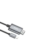 UA27 2M Tak Çalıştır Lightning to HDMI Alüminyum Alaşımlı Örgü Korumalı Dönüştürücü thumbnail 6
