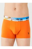U.S. Polo Assn. Erkek 3'lü Boxer Turuncu-Saks-Antrasit - 8