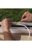 WUVERA Kapı Pencere Kauçuk Izolasyon Bandı Fitili Beyaz 1 Mt X 2 - 3
