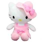 Peluş Hello Kitty Elbiseli Şapkalı 36 cm - 1  Adet Stokta Olan Gönderilir - 3