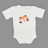 Sevimli Tilki Baskılı Bebek Body Zıbın Çıtçıtlı Badi thumbnail 17