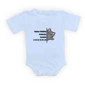 Baştan Söyliyim Kedi Baskılı Bebek Body Zıbın Çıtçıtlı Badi thumbnail 10