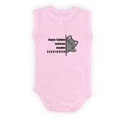 Baştan Söyliyim Kedi Baskılı Bebek Body Zıbın Çıtçıtlı Badi thumbnail 12