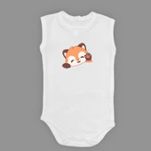 Sevimli Tilki Baskılı Bebek Body Zıbın Çıtçıtlı Badi thumbnail 20