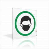 Maskeli Girilebilir Maskesiz Girilemez Girmek Yasaktır Levhası - 2