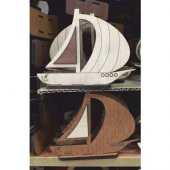 Restaurant Kafe Cafe Lokanta Çorbacı Kebapçı Balıkçı İçin 30 Adet Yelkenli Formunda Mdf Peçetelik - 1