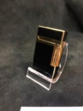 En Güzel Nefis Hediye Kaydırmaz Sağlam Tutuş Siyaha Altın Çakmak - 1