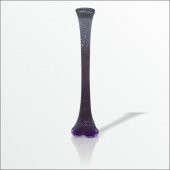 80 cm Uzun Derin Çatlatma Beyaz Mor Renkli Su Geçirmez Cam Vazo thumbnail 3