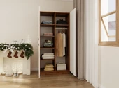 2 Kapaklı Bölmeli Gardırop Amalfi-Beyaz - 3