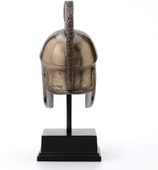 Greek Hoplite Helmet - Antik Yunan Hoplit Piyade Kaskı Stand Biblo Dekor - 4
